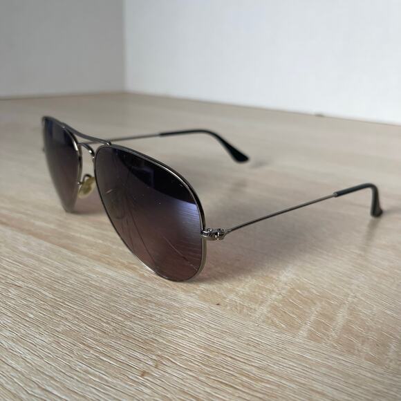 Ray-Ban RB3025 Aviator Large Metal Silver Sunglasses 004/77 FRAMES ONLY 58-14 - Picture 3 of 10